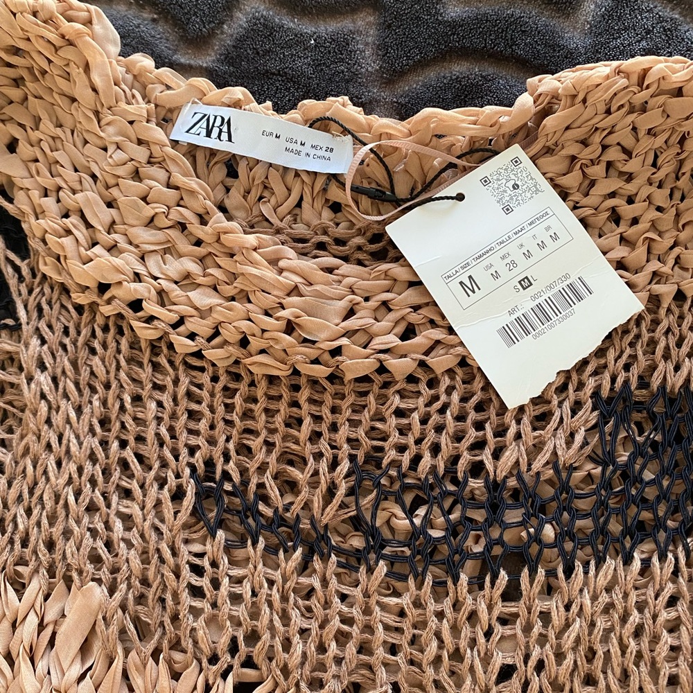 Zara Brown and Cream Knit Sweater - Picture 2 of 2